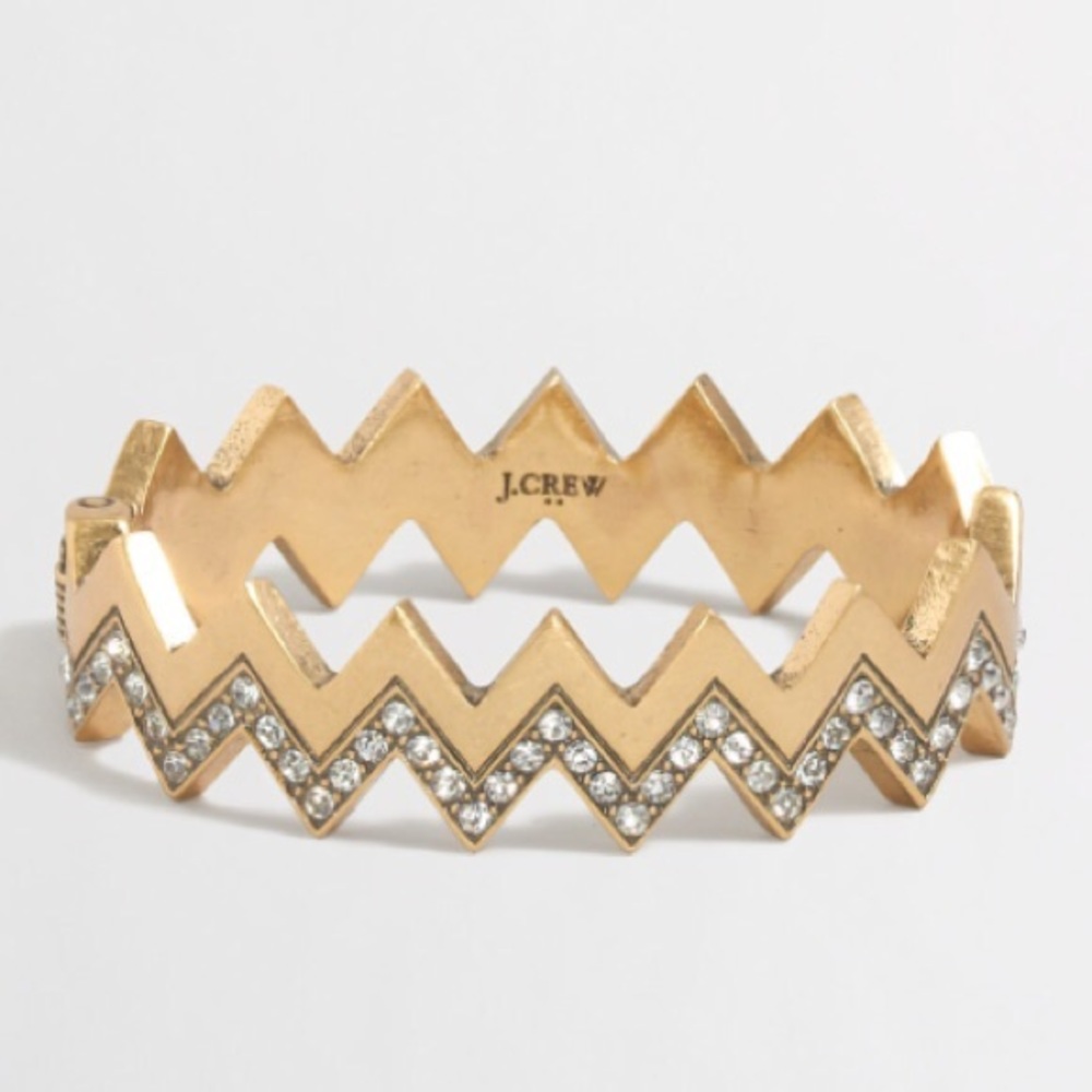 J. Crew chevron bangle bracelet 〰️